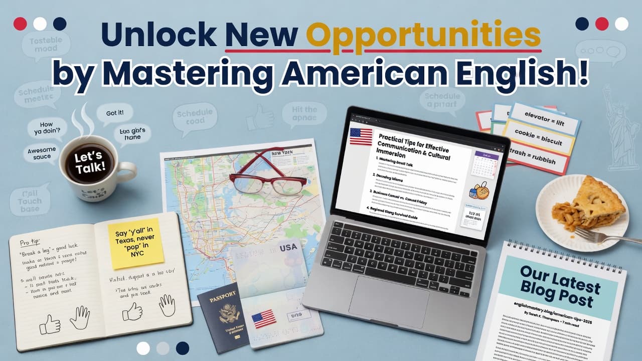 Unlock new opportunities by mastering American English! Discover practical tips for effective communication and cultural immersion in our latest blog post.
