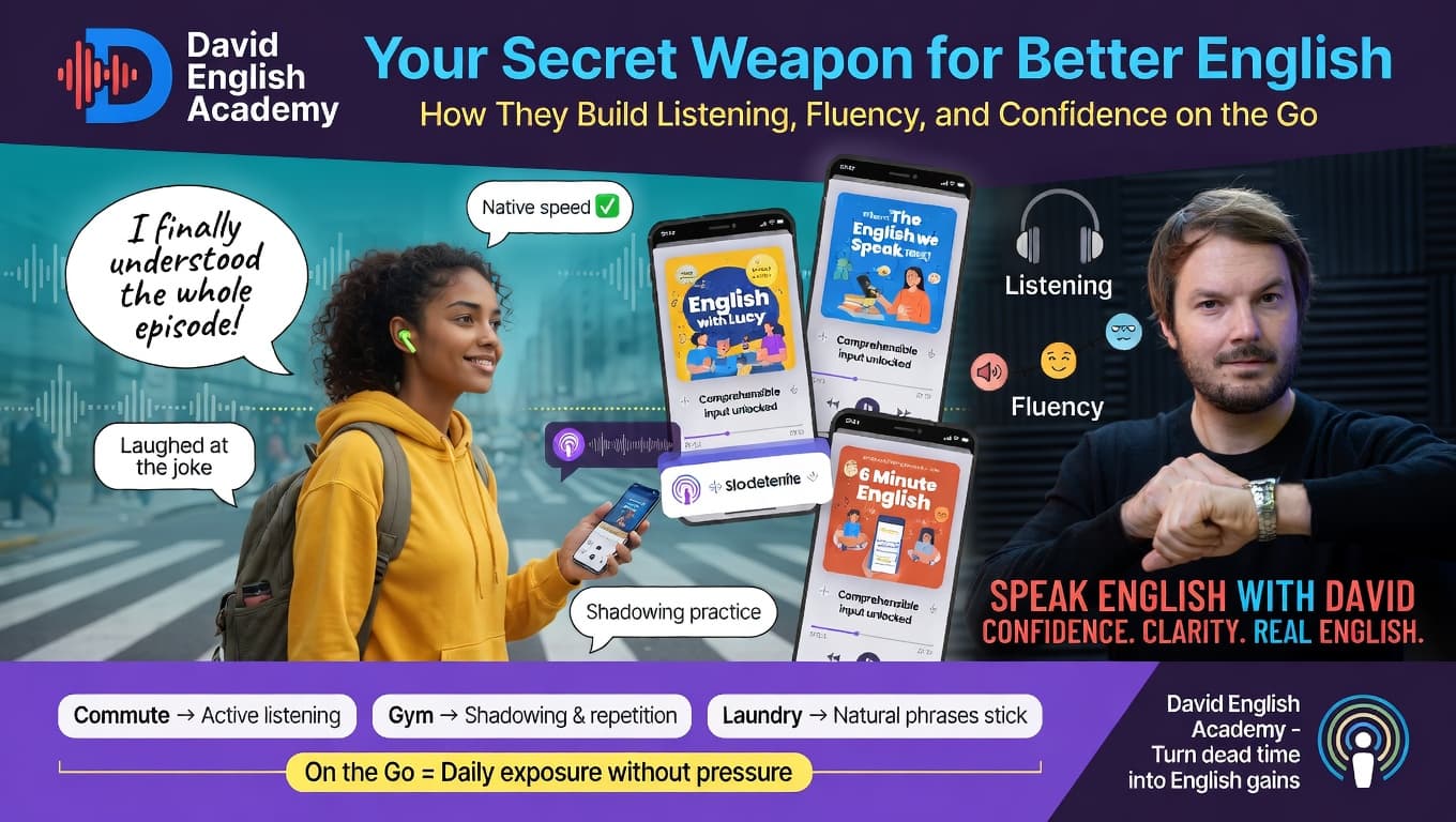 Podcasts: Your Secret Weapon for Better English – How They Build Listening, Fluency, and Confidence on the Go